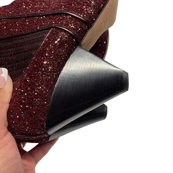 Veronica Beard Bennett Crushed Glitter Booties - Picture 8 of 9